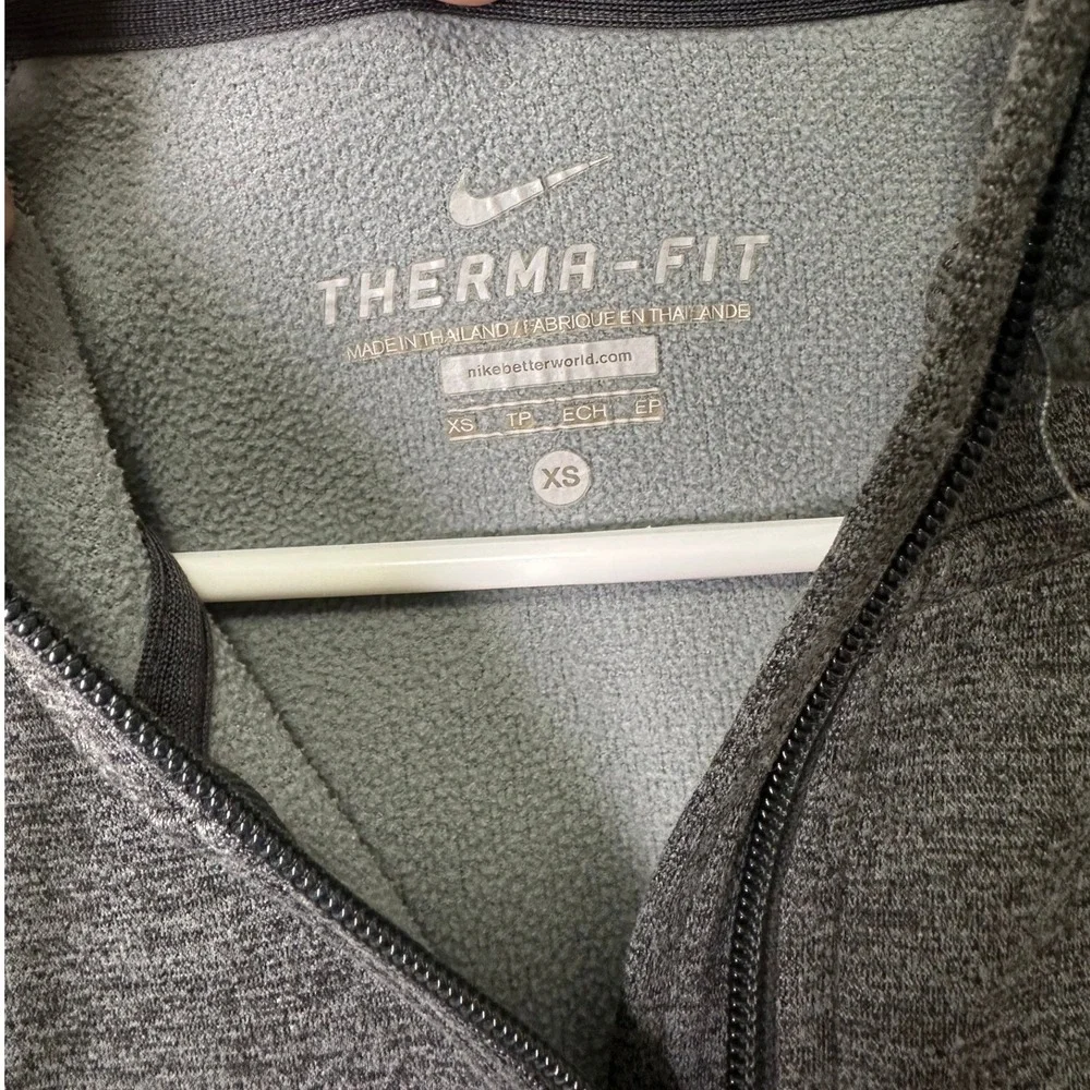 Nike Therma Fit Full Zip Hoodie Gray Heather Women's XS Athletic‎ Warm